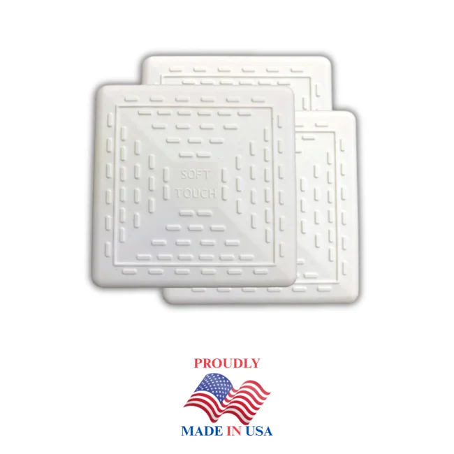Soft Touch set of three white 15-inch Pro-Style bases